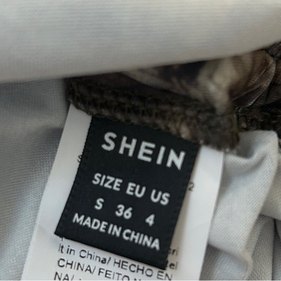 NWOT SHEIN Camouflage Snitched Tube Top - Picture 4 of 5